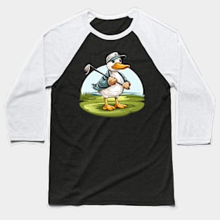 Duck playing golf Baseball T-Shirt